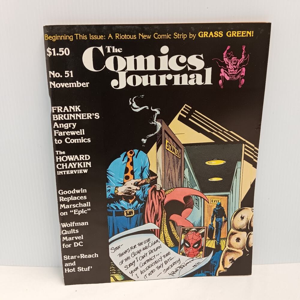 The Comics Journal #51 Howard Chaykin interview! Brunner's Farewell! 1979